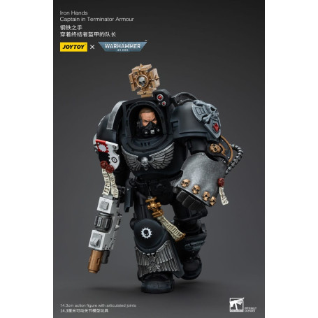 JoyToy Marines Espaciales - Manos de Hierro - Capitán con armadura Terminator - Warhammer 40K