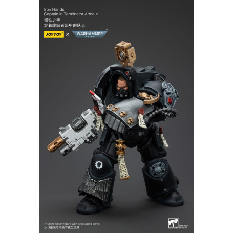 JoyToy Marines Espaciales - Manos de Hierro - Capitán con armadura Terminator - Warhammer 40K
