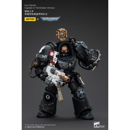 JoyToy Marines Espaciales - Manos de Hierro - Capitán con armadura Terminator - Warhammer 40K