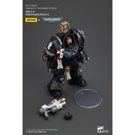 JoyToy Marines Espaciales - Manos de Hierro - Capitán con armadura Terminator - Warhammer 40K