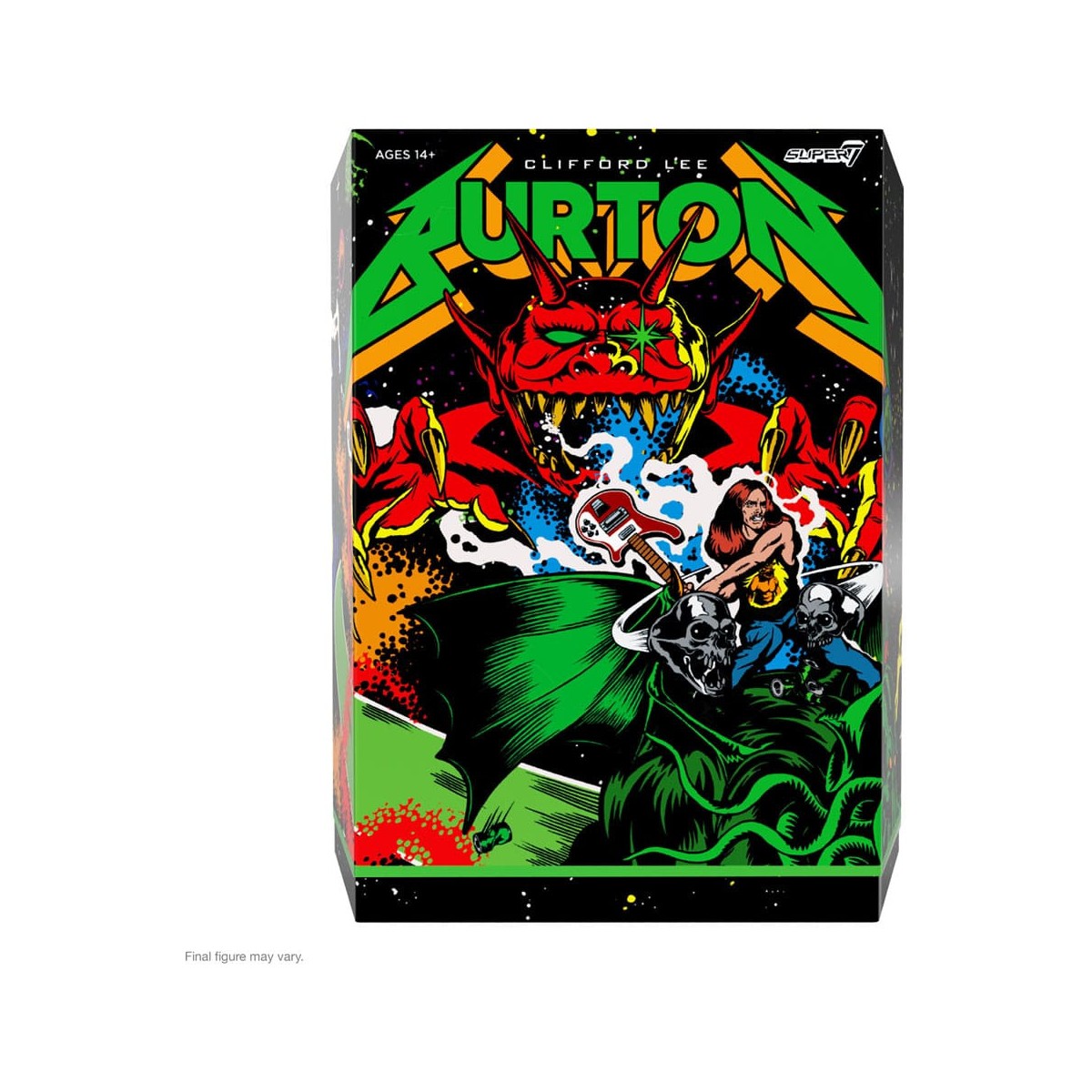 Super 7 - Metallica Wave 2 - Ultimates Cliff Burton "Póster Superhéroe