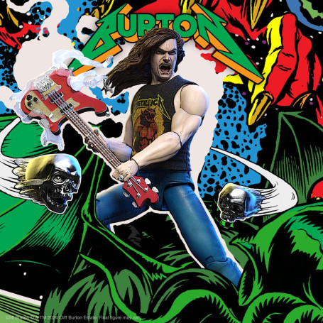 Super 7 - Metallica Wave 2 - Ultimates Cliff Burton "Póster Superhéroe