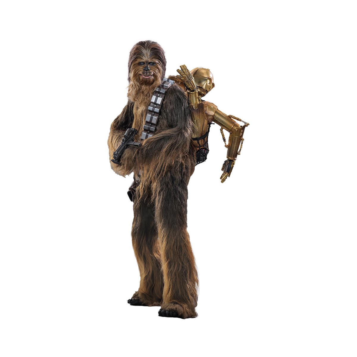 Hot toys Star Wars: Chewbacca con C-3PO desmontado MMS 1/6 - El Imperio Contraataca