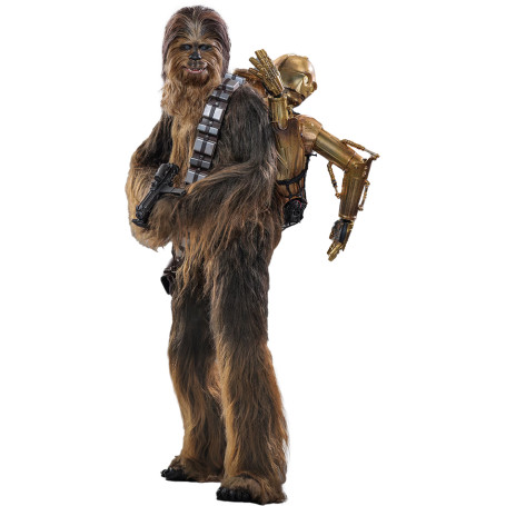 Hot toys Star Wars: Chewbacca con C-3PO desmontado MMS 1/6 - El Imperio Contraataca