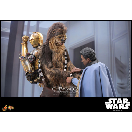 Hot toys Star Wars: Chewbacca con C-3PO desmontado MMS 1/6 - El Imperio Contraataca