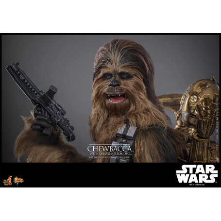 Hot toys Star Wars: Chewbacca con C-3PO desmontado MMS 1/6 - El Imperio Contraataca