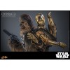 Hot toys Star Wars: Chewbacca con C-3PO desmontado MMS 1/6 - El Imperio Contraataca