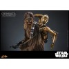 Hot toys Star Wars: Chewbacca con C-3PO desmontado MMS 1/6 - El Imperio Contraataca
