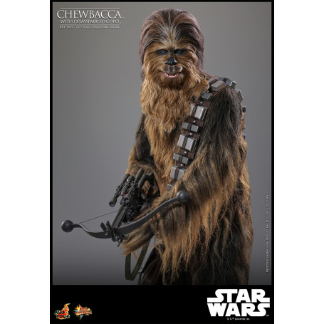 Hot toys Star Wars: Chewbacca con C-3PO desmontado MMS 1/6 - El Imperio Contraataca