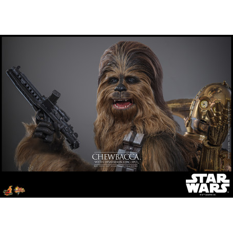 Hot toys Star Wars: Chewbacca con C-3PO desmontado MMS 1/6 - El Imperio Contraataca