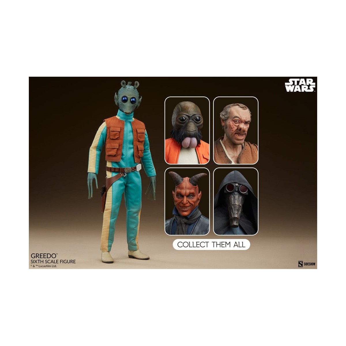 Sideshow Star Wars - GREEDO - Escoria y Villanía 1/6