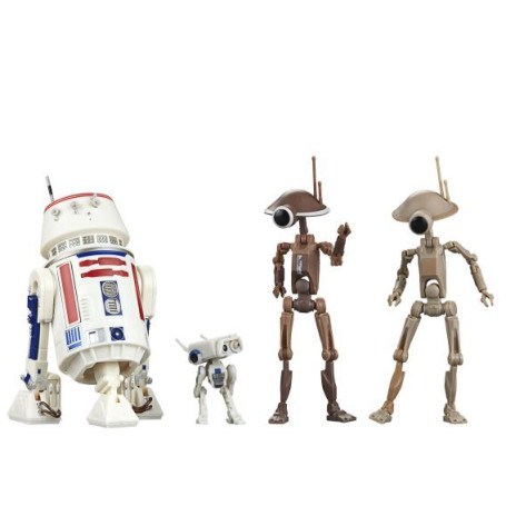 Star Wars Black Series - Pack de 4 droides R5-D4, BD-72 y Pit - The Mandalorian