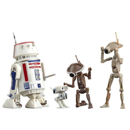 Star Wars Black Series - Pack de 4 droides R5-D4, BD-72 y Pit - The Mandalorian