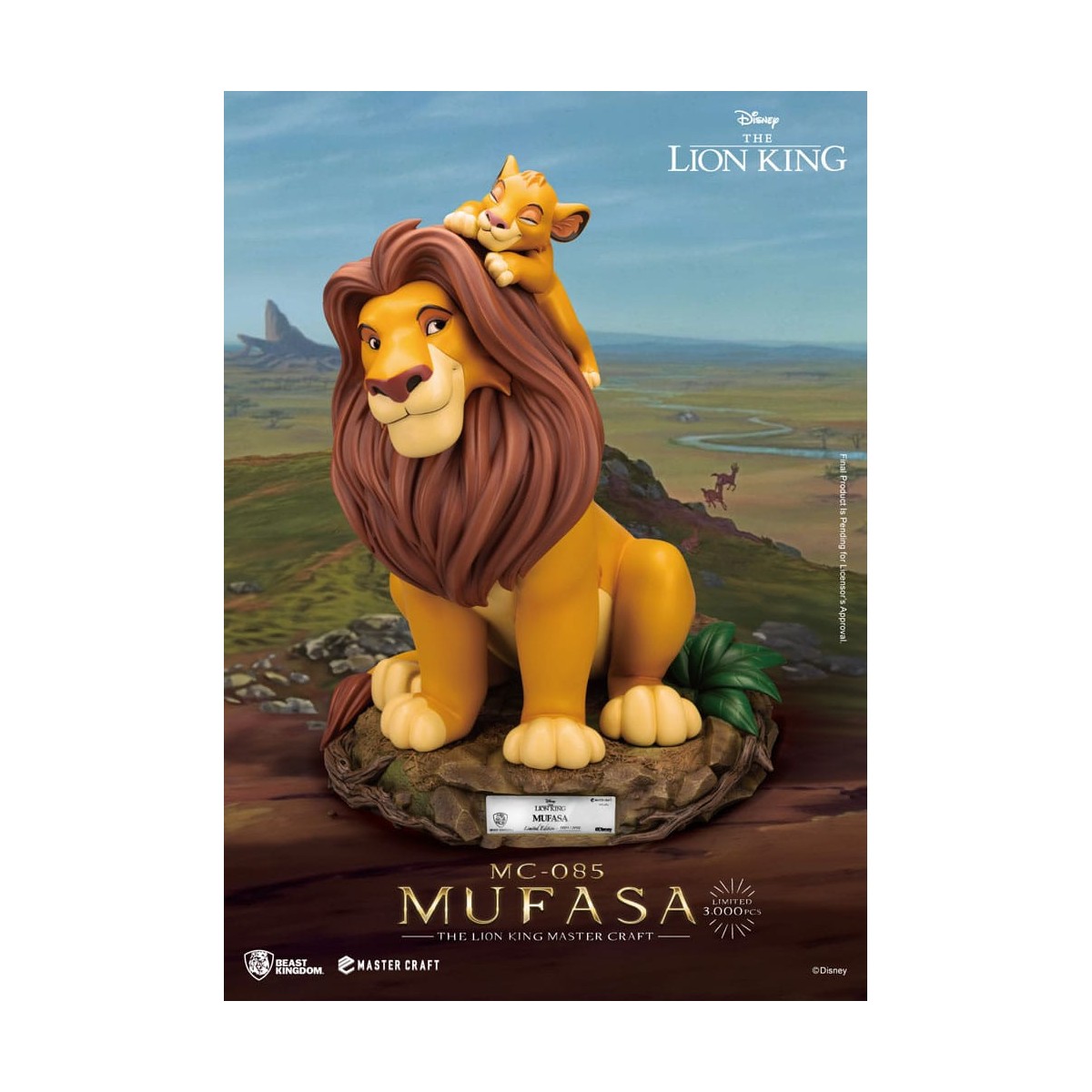 Disney - Beast Kingdom Master Craft Mufasa - El Rey León