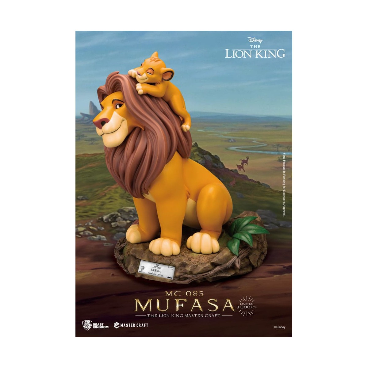 Disney - Beast Kingdom Master Craft Mufasa - El Rey León