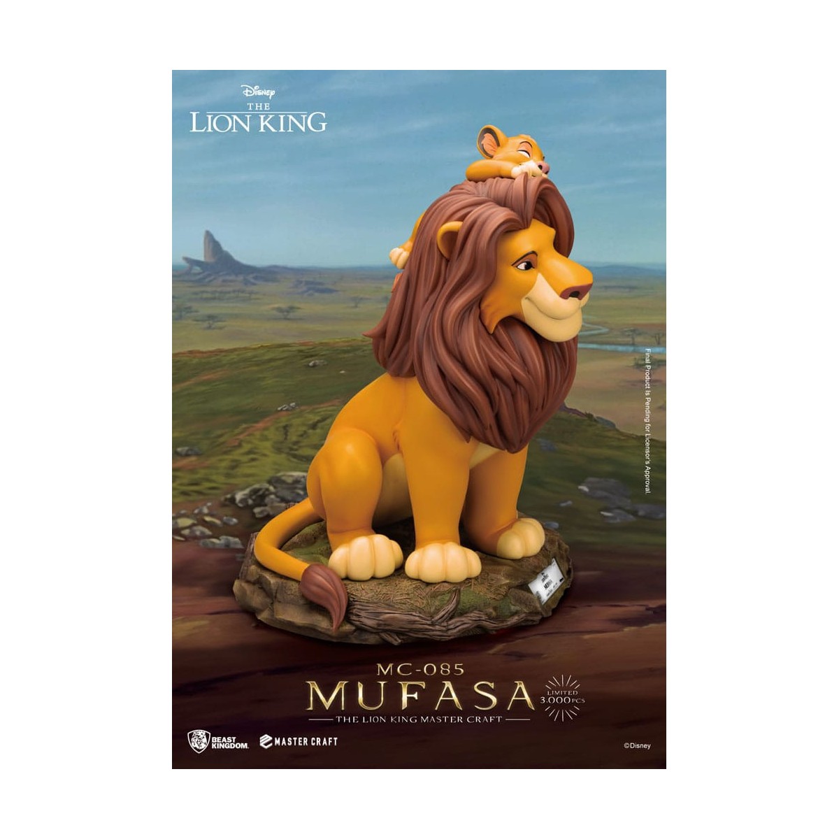 Disney - Beast Kingdom Master Craft Mufasa - El Rey León