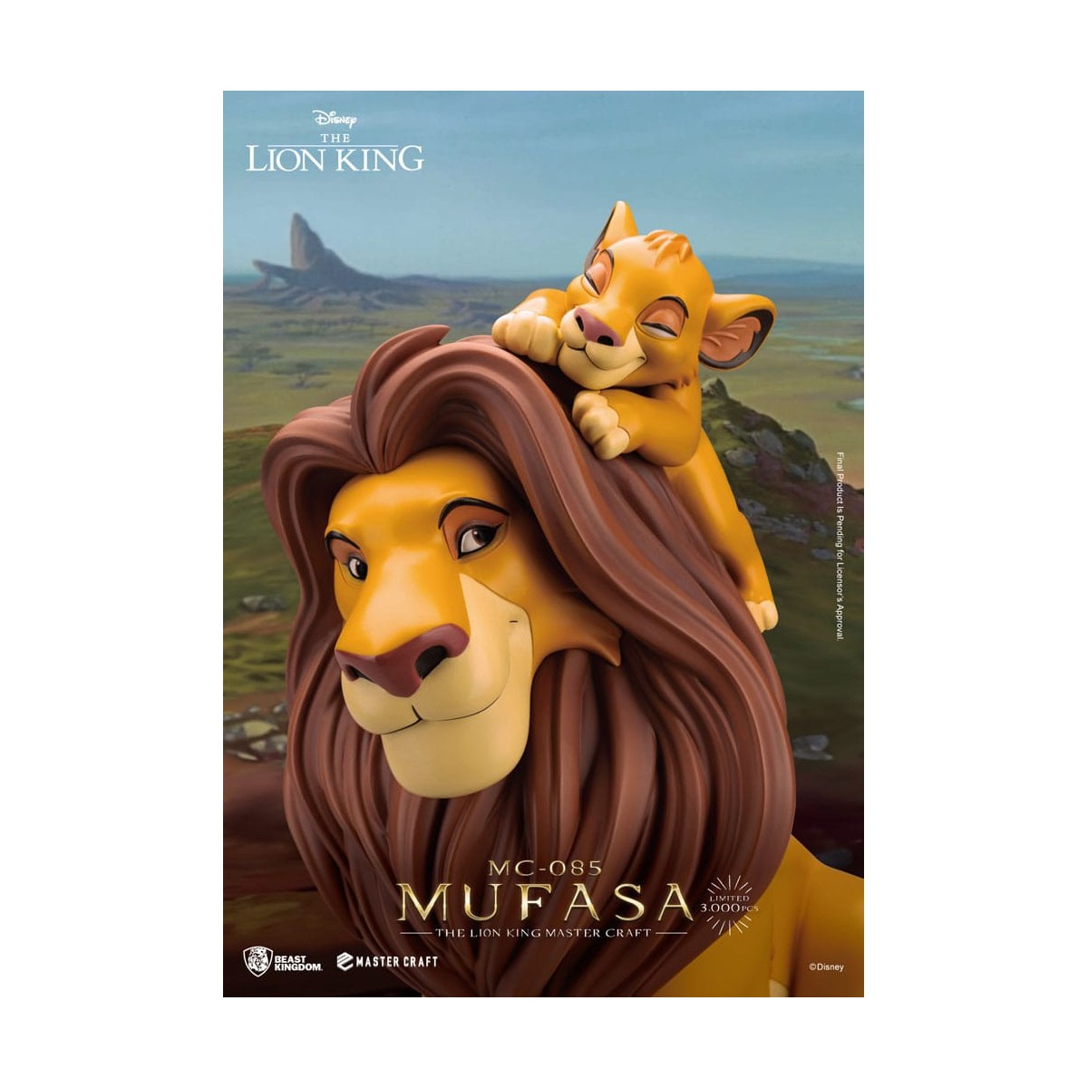 Disney - Beast Kingdom Master Craft Mufasa - El Rey León