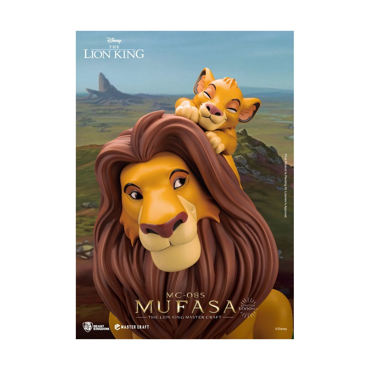 Disney - Beast Kingdom Master Craft Mufasa - El Rey León