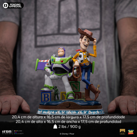 Iron Studios - Disney Pixar - Deluxe Art Scale Buzz & Woody 1/10 - Toy Story