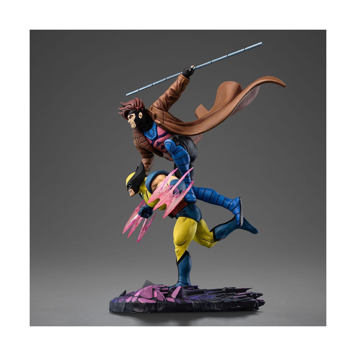 Iron Studios Marvel Comics - X-Men '97 Gambito y Lobezno 1/10 Deluxe Art Scale