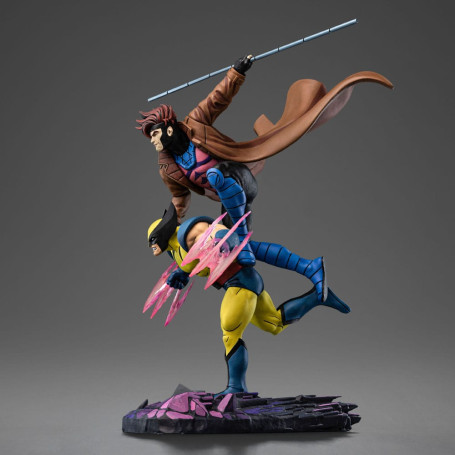 Iron Studios Marvel Comics - X-Men '97 Gambito y Lobezno 1/10 Deluxe Art Scale