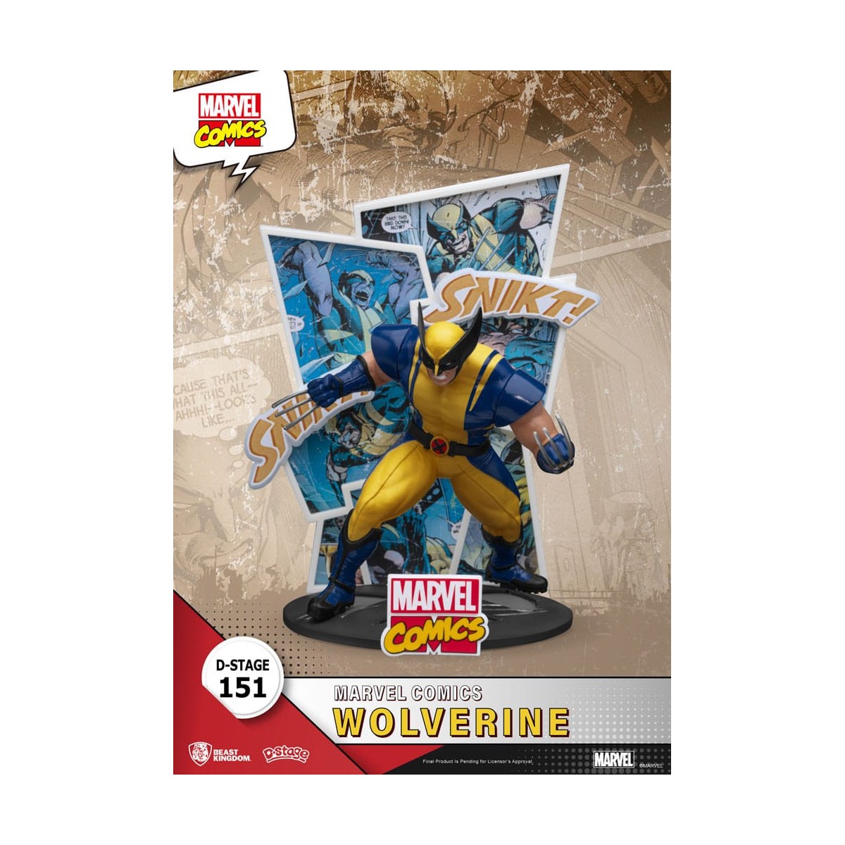 Beast Kingdom Marvel Comics Diorama PVC - Wolverine D-Stage