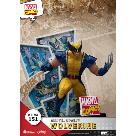 Beast Kingdom Marvel Comics Diorama PVC - Wolverine D-Stage