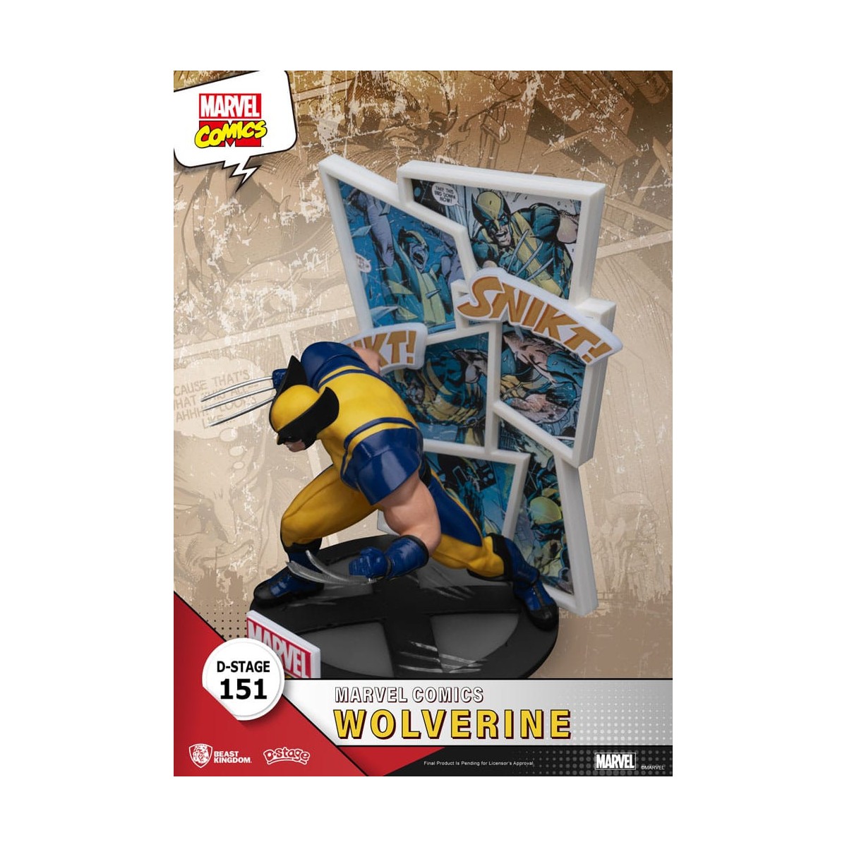Beast Kingdom Marvel Comics Diorama PVC - Wolverine D-Stage
