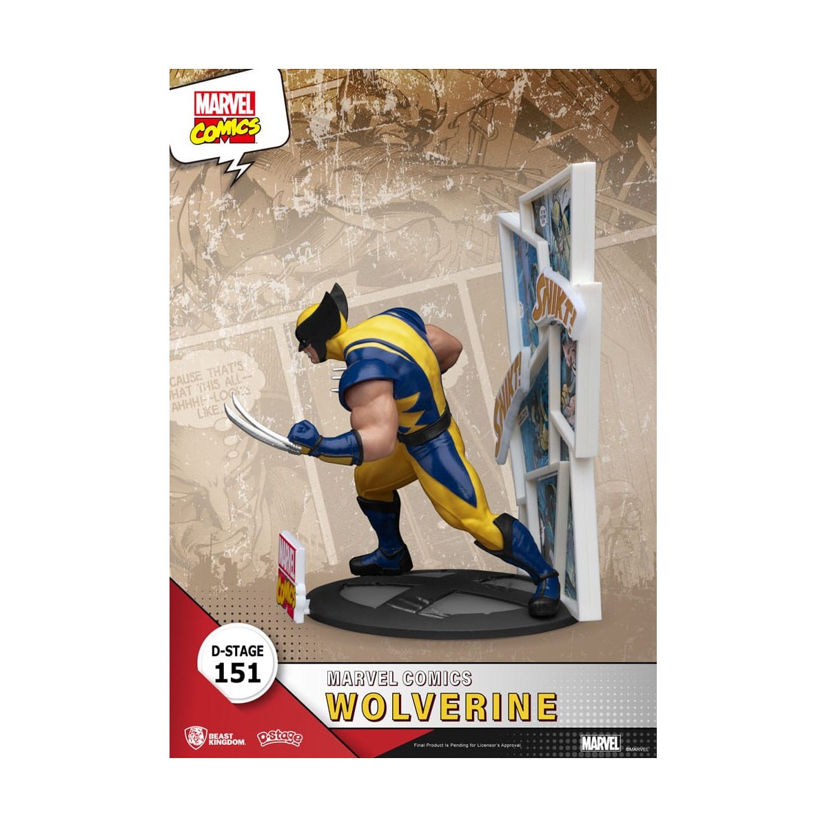 Beast Kingdom Marvel Comics Diorama PVC - Wolverine D-Stage