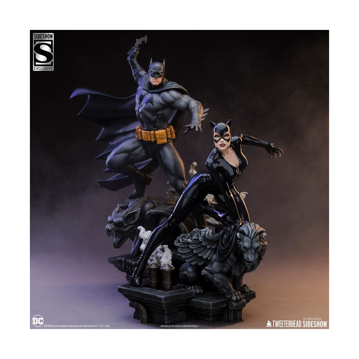 Tweeterhead Sideshow - DC Comics: Batman (Black and Gray Edition) 1/4 estatuilla