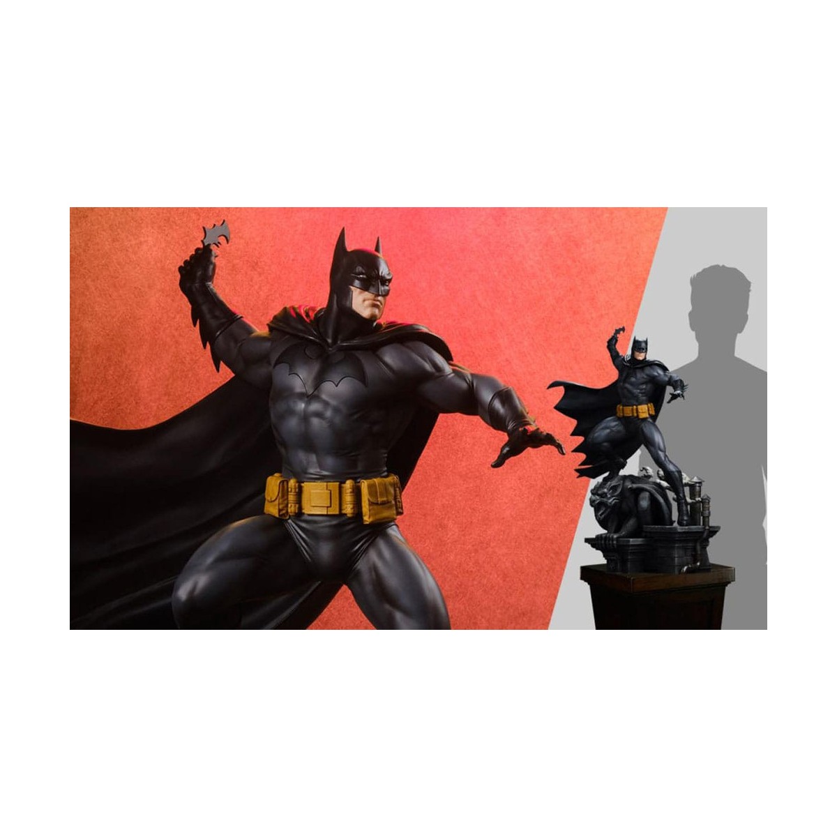 Tweeterhead Sideshow - DC Comics: Batman (Black and Gray Edition) 1/4 estatuilla