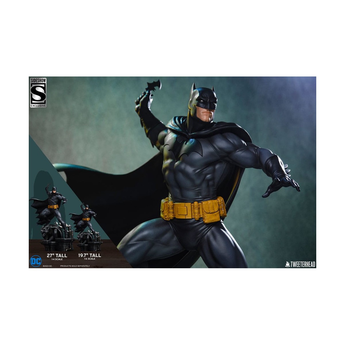 Tweeterhead Sideshow - DC Comics: Batman (Black and Gray Edition) 1/4 estatuilla