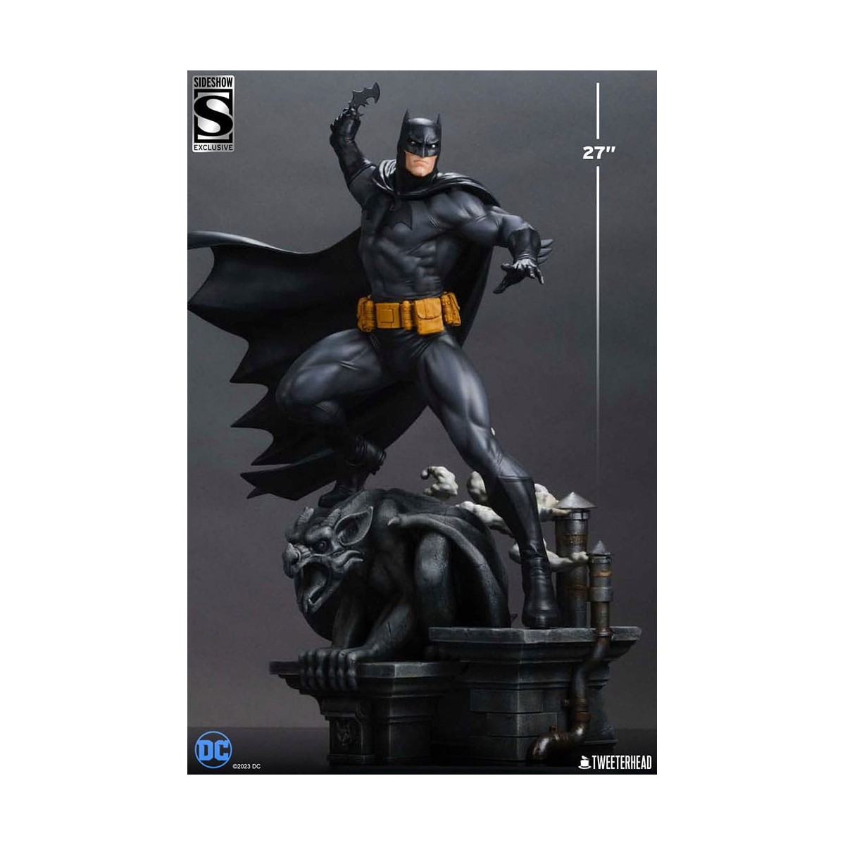 Tweeterhead Sideshow - DC Comics: Batman (Black and Gray Edition) 1/4 estatuilla