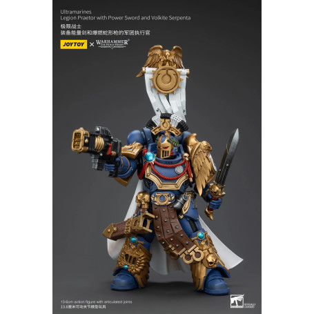 JoyToy - Ultramarines - Pretor de la Legión con Espada de Poder y Serpenta Volkita 1/18 - La Herejía de Horus