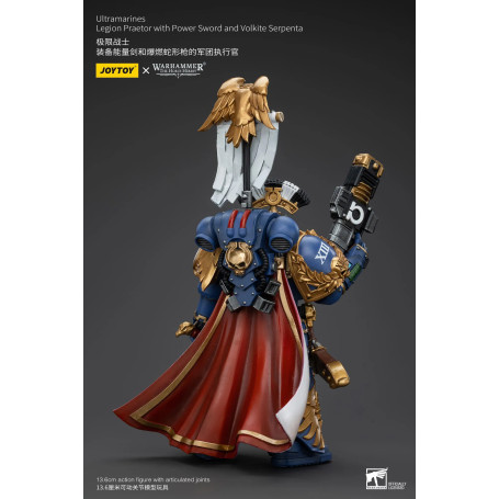 JoyToy - Ultramarines - Pretor de la Legión con Espada de Poder y Serpenta Volkita 1/18 - La Herejía de Horus