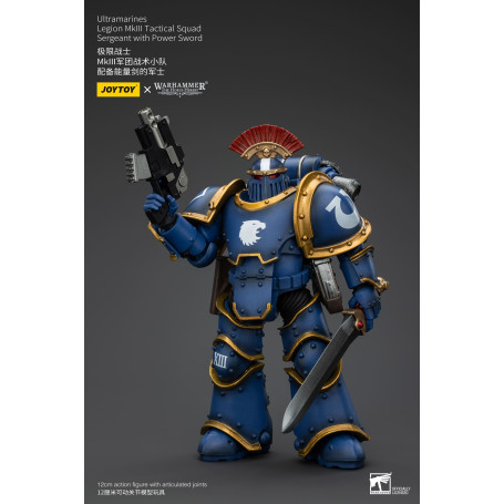 JoyToy - Ultramarines - Sargento de Escuadra Táctica de la Legión MKIII con Espada de Poder 1/18 - La Herejía de Horus