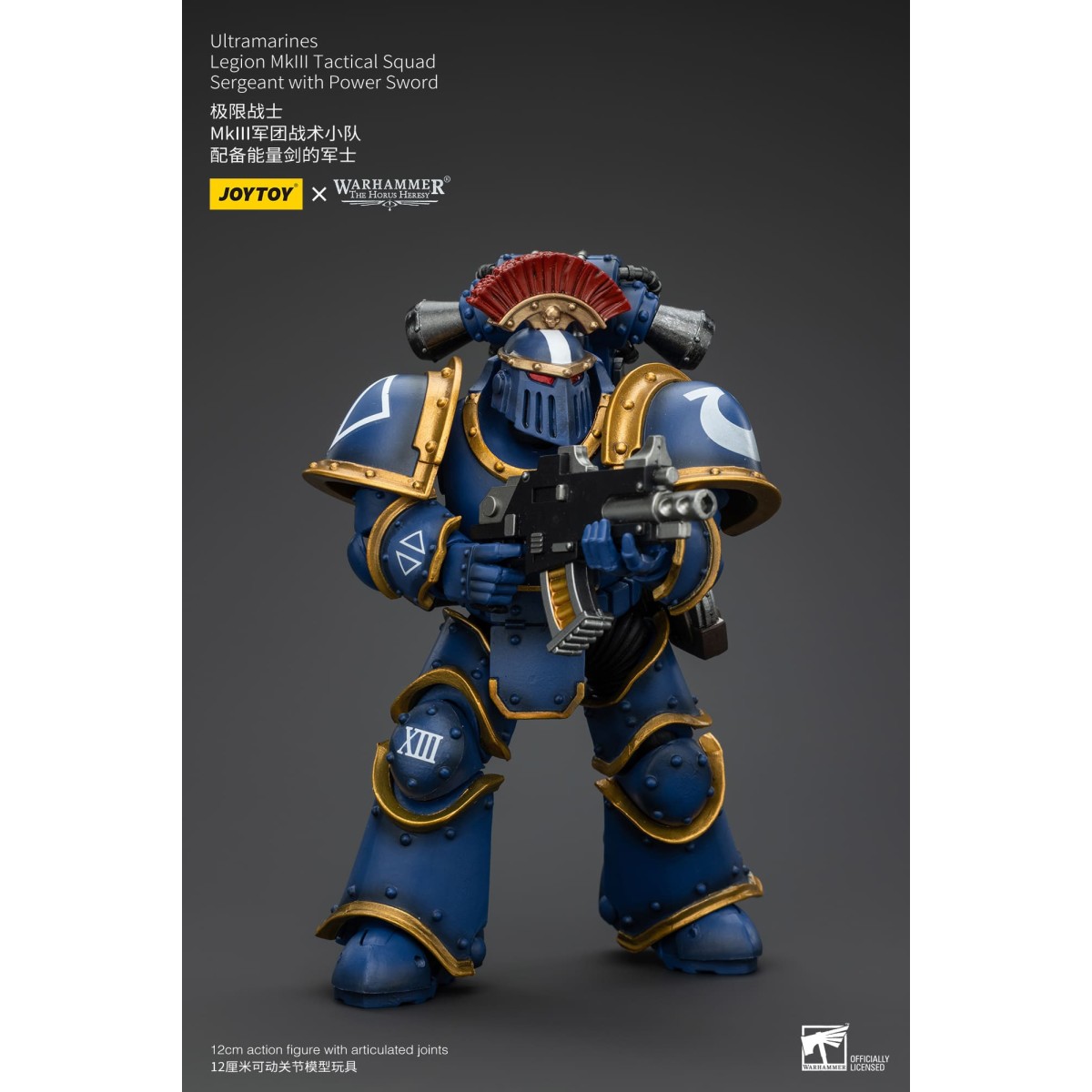 JoyToy - Ultramarines - Sargento de Escuadra Táctica de la Legión MKIII con Espada de Poder 1/18 - La Herejía de Horus