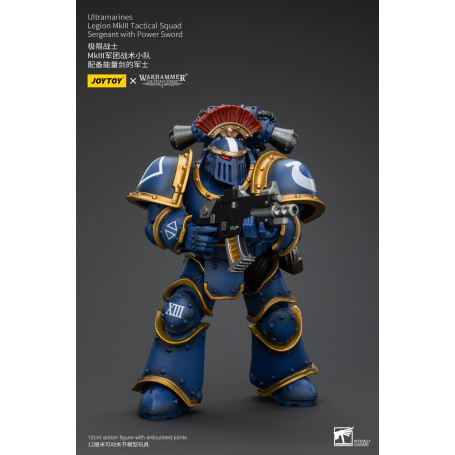 JoyToy - Ultramarines - Sargento de Escuadra Táctica de la Legión MKIII con Espada de Poder 1/18 - La Herejía de Horus