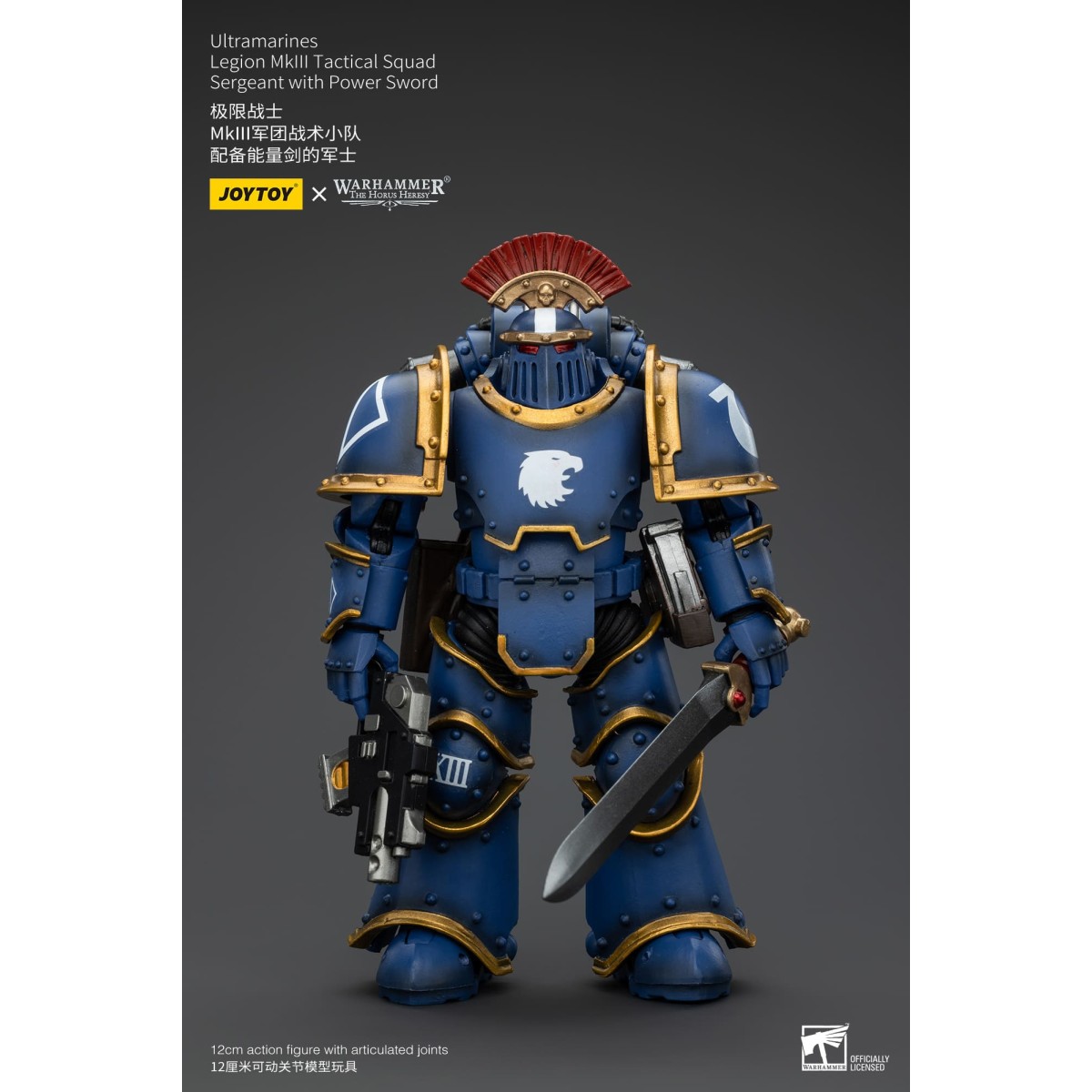 JoyToy - Ultramarines - Sargento de Escuadra Táctica de la Legión MKIII con Espada de Poder 1/18 - La Herejía de Horus