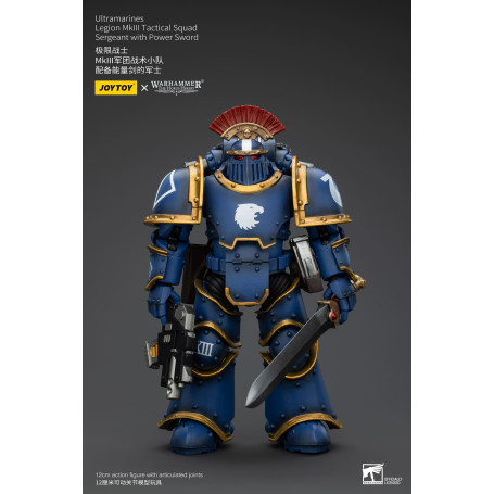 JoyToy - Ultramarines - Sargento de Escuadra Táctica de la Legión MKIII con Espada de Poder 1/18 - La Herejía de Horus