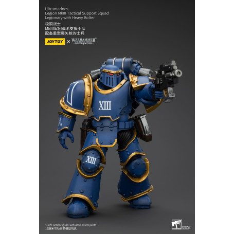 JoyToy - Ultramarines - Legión MKIII Escuadra de Apoyo Táctico Legionario con Bolter Pesado 1/18 - La Herejía de Horus