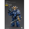 JoyToy - Ultramarines - Sargento de Escuadra Táctica MKVI de la Legión con Pistola de Plasma y Espada de Poder 1/18