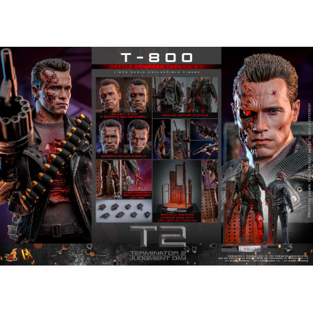 Hot Toys - Terminator 2: Judgment Day MMS 1/6 - Battle Damaged T-800 V2.0