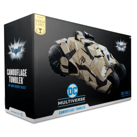 Mc Farlane - DC Multiverse - Vaso con Lucius Fox 1/12 (El Caballero Oscuro) Etiqueta Dorada