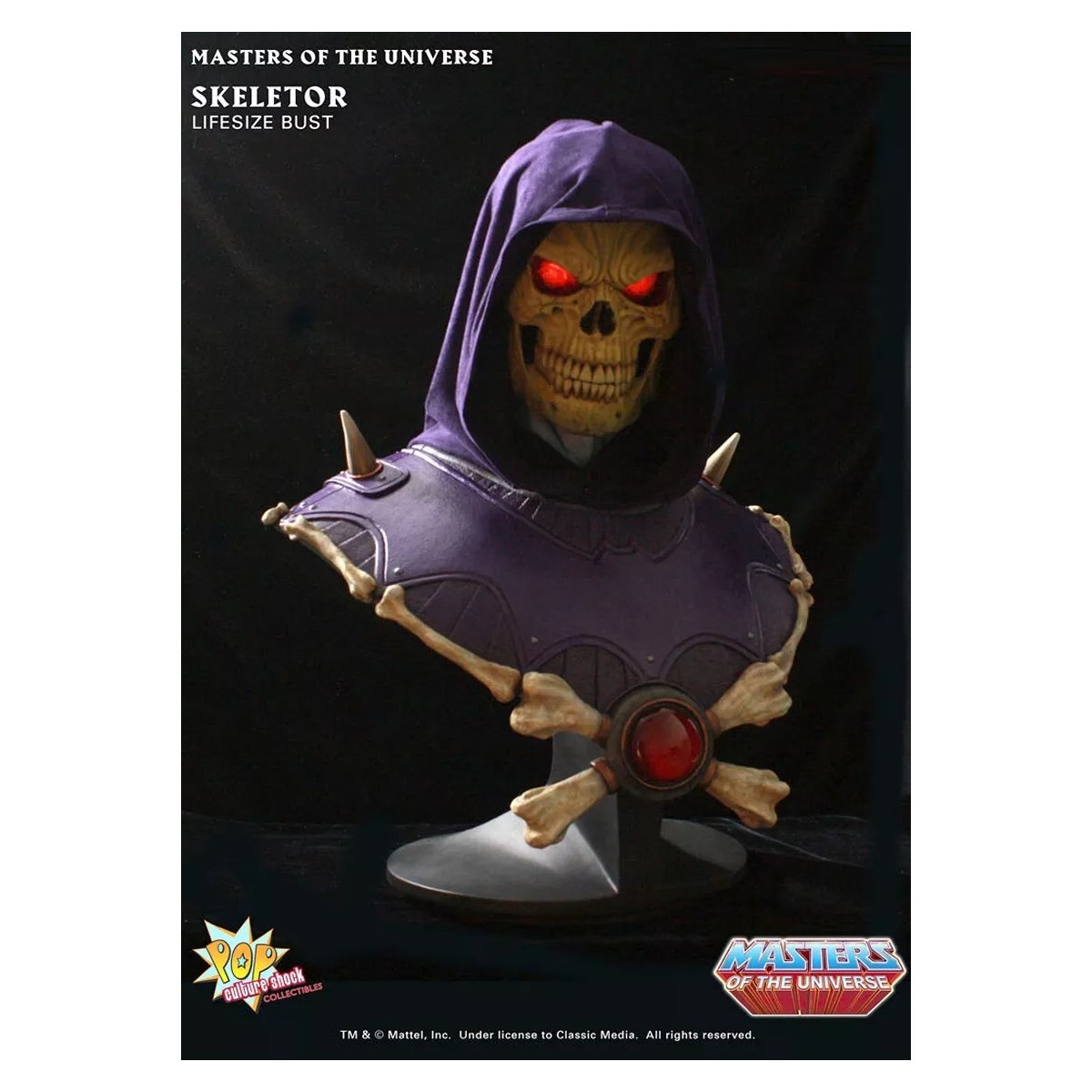 PCS - Masters Of the Universe - Lifesize Skeletor Exclusivo Busto edición ojos luminosos - Venta en Depósito