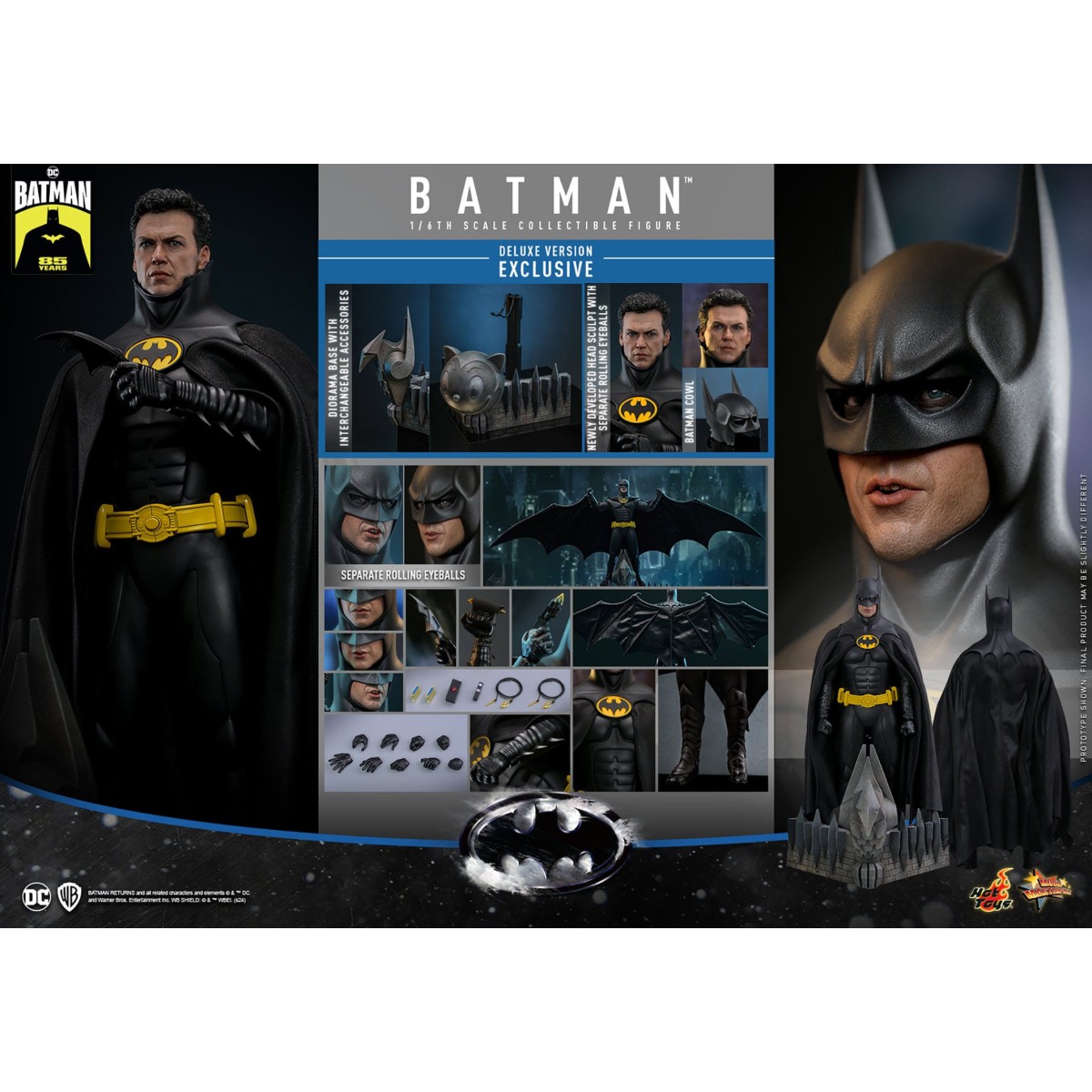 Hot Toys - Batman Edición Coleccionista (1989) Movie Masterpiece 1/6