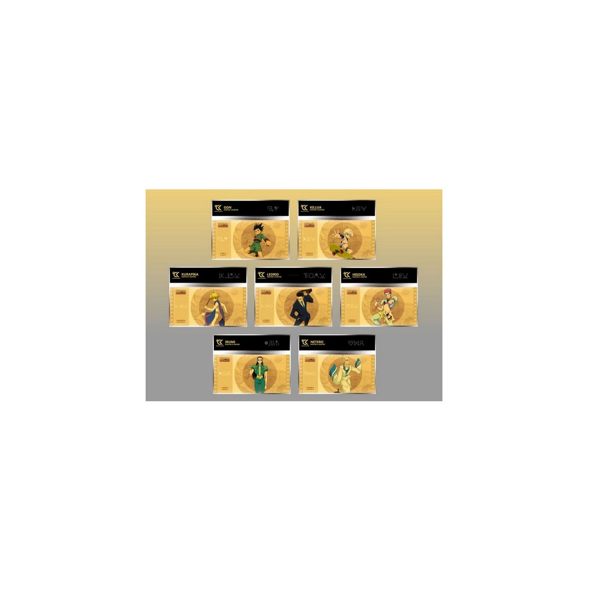 Cartoon Kingdom - Pack de 7 Hunter X Hunter Coll.1 Golden Tickets