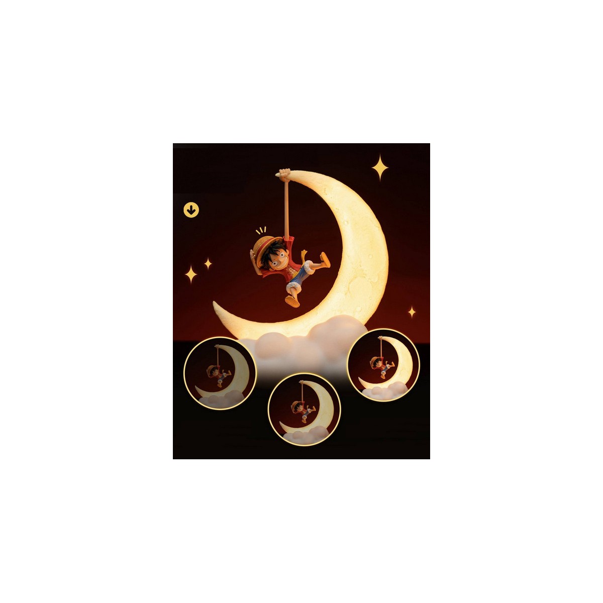 HAPPY LIFE One Piece Luffy Magnetic Night Light