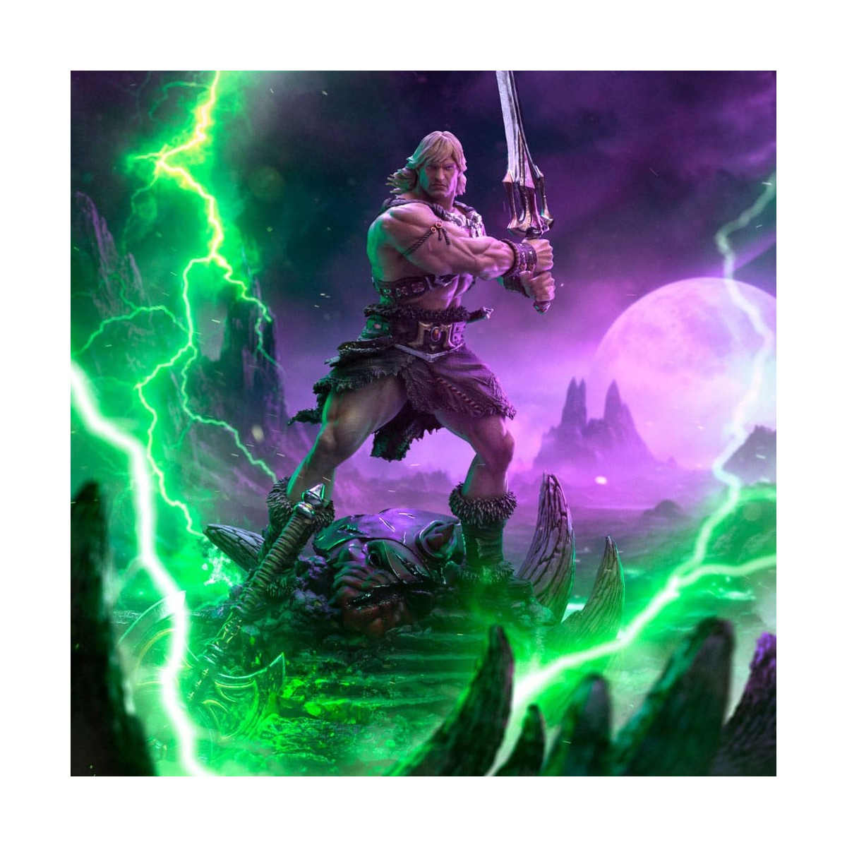 Iron Studios - HE-MAN UNLEASHED Deluxe Art Scale 1/10 - Masters of the Universe - Masters del Universo