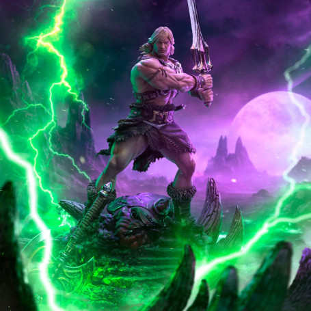 Iron Studios - HE-MAN UNLEASHED Deluxe Art Scale 1/10 - Masters of the Universe - Masters del Universo